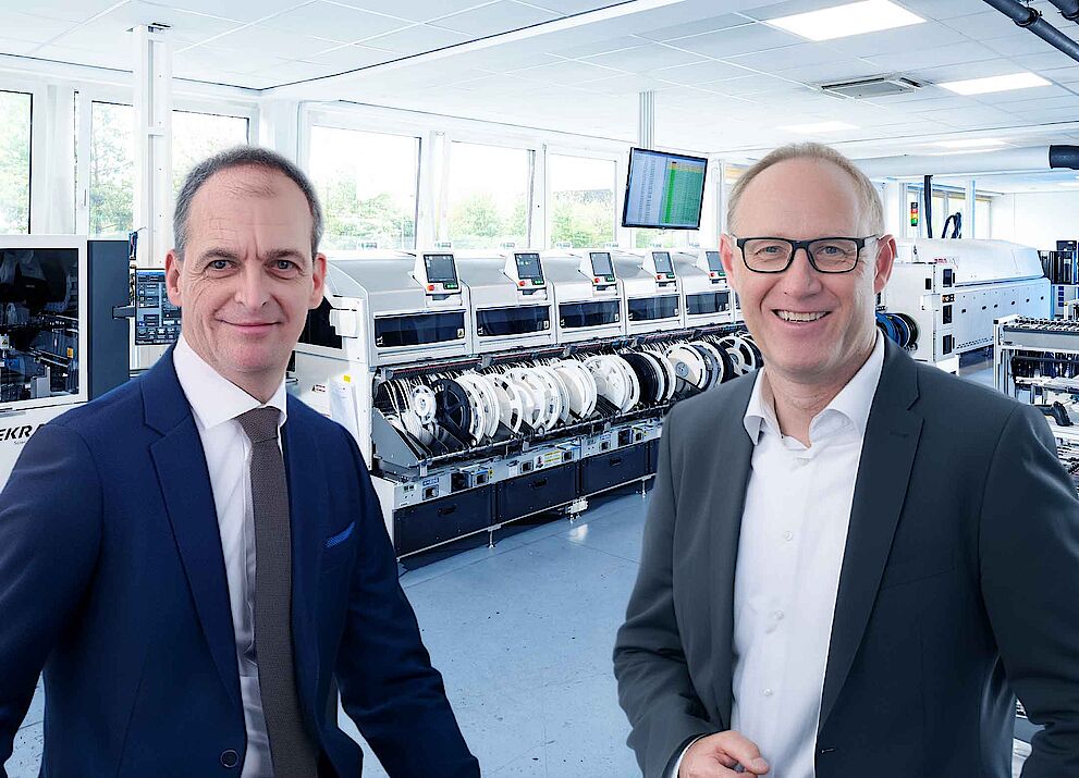 Thomas Faßbender, Geschäftsführer der KISSING GmbH (links), und Torsten Blankenburg, CTO bei der SIEB & MEYER AG