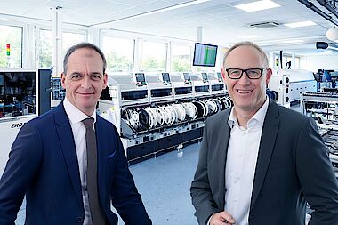 Thomas Faßbender, Geschäftsführer der KISSING GmbH (links), und Torsten Blankenburg, CTO bei der SIEB & MEYER AG