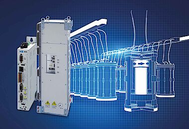 With Flying Restart, SIEB & MEYER expands the range of functions for drive controllers of the SD4x family with 24 kW or more. The solution enables sensorless restarting of a motor or generator that is still rotating.